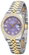 Rolex Damklocka 279383RBR-0015 Lady-Datejust 28 Lila/18 karat gult