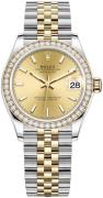 Rolex Damklocka 278383RBR-0014 Datejust 31 Gulguldstonad/18 karat