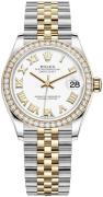 Rolex Damklocka 278383RBR-0002 Datejust 31 Vit/18 karat gult guld