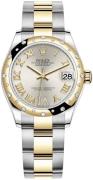 Rolex Damklocka 278343RBR-0003 Datejust 31 Silverfärgad/18 karat