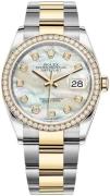 Rolex Damklocka 126283RBR-0010 Datejust 36 Vit/18 karat gult guld