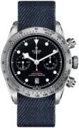 Tudor Herrklocka M79350-0003 Black Bay Chrono Svart/Textil Ø41 mm