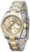 Rolex Damklocka 279173-0010 Lady-Datejust 28 Gulguldstonad/18 karat