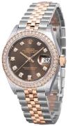 Rolex Damklocka 279381RBR-0011 Lady-Datejust 28 Brun/18 karat