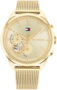 Tommy Hilfiger Damklocka 1782417 Quinn Gulguldstonad/Gulguldtonat