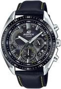 Casio Edifice Herrklocka EFR-570BL-1AVUEF Svart/Läder Ø44.6 mm