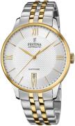 Festina Dress Herrklocka F20483-4 Silverfärgad/Gulguldtonat stål