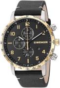 Wenger 99999 Herrklocka 01.1543.111 Svart/Läder Ø44 mm