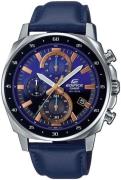 Casio Edifice Herrklocka EFV-600L-2AVUEF Blå/Läder Ø41.3 mm