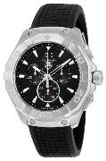 TAG Heuer Aquaracer Chronograph Herrklocka CAY1110.FT6041 Svart/Gummi