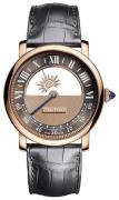 Cartier Rotonde De Cartier Herrklocka WHRO0042 Brun/Läder Ø40 mm