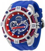 Invicta Nfl Herrklocka 35816 Blå/Gummi Ø52 mm