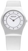 Bering Ceramic 32030-659 Vit/Läder Ø35 mm