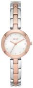 DKNY City Link Damklocka NY2919 Vit/Roséguldstonat stål Ø26 mm