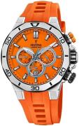 Festina 99999 Herrklocka F20449-C Orange/Gummi Ø44 mm