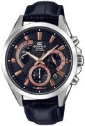 Casio Edifice Herrklocka EFV-580L-1AVUEF Svart/Läder Ø43.8 mm