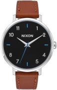 Nixon The Arrow Damklocka A1091-019-00 Svart/Läder Ø38 mm