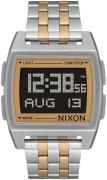 Nixon Base Herrklocka A1107-1431-00 LCD/Gulguldtonat stål