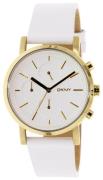 DKNY Dress Damklocka NY2337 Vit/Läder Ø38 mm