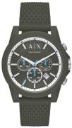 Armani Exchange Outerbanks Herrklocka AX1346 Grön/Gummi Ø44 mm