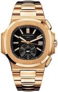 Patek Philippe Nautilus Herrklocka 5980/1R/001 Svart/18 karat