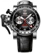 Graham Chronofighter Oversize Herrklocka 2OVGS.B39A Svart/Läder Ø47