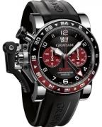 Graham Chronofighter Oversize Herrklocka 2OVGS.B20A Svart/Gummi Ø47