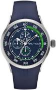 Nautica Herrklocka A14665G Blå/Gummi Ø43 mm