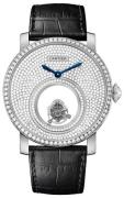 Cartier Herrklocka HPI00588 Rotonde De Diamantinfattad/Läder Ø45 mm