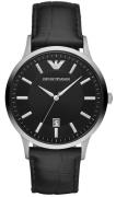 Emporio Armani Herrklocka AR11186 Renato Svart/Läder Ø43 mm