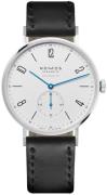 Nomos Glashütte Herrklocka N-140 Tangente Vit/Läder Ø38.5 mm