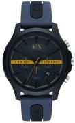 Armani Exchange Herrklocka AX2441 Hampton Blå/Gummi Ø46 mm