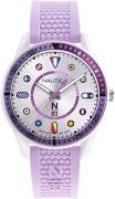 Nautica Herrklocka NAPSPF911 Silverfärgad/Gummi Ø43 mm