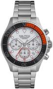 Nautica Herrklocka NAPWPC005 Vit/Stål Ø44 mm