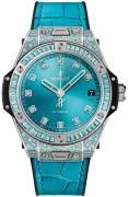 Hublot Damklocka 465.WX.897T.LR.0919 Big Bang 39Mm Blå/Gummi Ø39 mm