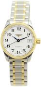 Longines Damklocka L2.128.5.78.7 Master Vit/18 karat gult guld Ø25.5