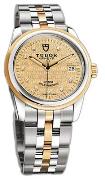 Tudor 55003-68053-CHPDIDSTL Glamour Date Champagnefärgad/18 karat