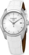 Tissot Damklocka T035.210.16.031.00 Couturier Silverfärgad/Läder