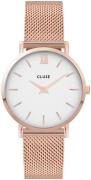 Cluse Damklocka CW0101203001 Minuit Vit/Roséguldstonat stål Ø33 mm