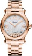 Chopard Damklocka 274808-5009 Happy Sport Silverfärgad/18 karat