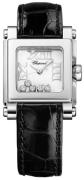 Chopard Damklocka 278516-3001 Happy Sport Vit/Läder 30x24 mm