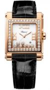 Chopard Damklocka 275321-5002 Happy Sport Vit/Läder Ø30 mm