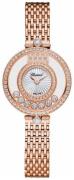 Chopard Damklocka 209408-5001 Happy Diamonds Silverfärgad/18 karat