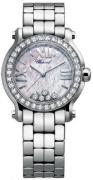 Chopard Damklocka 278509-3010 Happy Sport Vit/Stål Ø30 mm