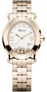 Chopard Damklocka 275350-5002 Happy Sport Vit/18 karat roséguld