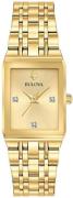 Bulova Damklocka 97P140 Gulguldstonad/Gulguldtonat stål