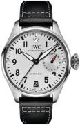 IWC Herrklocka IW501014 Big Pilot Silverfärgad/Läder Ø46.2 mm