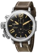 U-Boat Herrklocka 7453 Classico Svart/Läder Ø48 mm