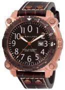 Hamilton Herrklocka H78525533 Khaki Belowzero Brun/Läder Ø46 mm