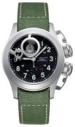 Hamilton Herrklocka H77746933 Khaki Svart/Läder Ø43 mm